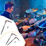 Maxbell Drum Holder Sturdy Metal Parts Tom Stand Mount Holder for Show Concert Stage 1 Piece