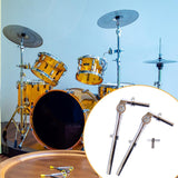 Maxbell Drum Holder Sturdy Metal Parts Tom Stand Mount Holder for Show Concert Stage 2 Pieces