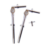 Maxbell Drum Holder Sturdy Metal Parts Tom Stand Mount Holder for Show Concert Stage 2 Pieces