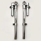 Maxbell Drum Holder Sturdy Metal Parts Tom Stand Mount Holder for Show Concert Stage 2 Pieces