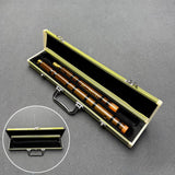 Maxbell Bamboo Flute Case Portable Flute Players Musician Gift with Handle Organizer