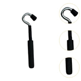 Maxbell Cymbal Boom Arm Hook Replacement for Hanging Gong Cymbals L Rod Adapter Hook