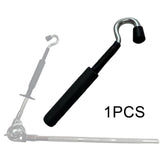 Maxbell Cymbal Boom Arm Hook Replacement for Hanging Gong Cymbals L Rod Adapter Hook