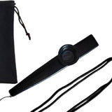 Maxbell Kazoo Flute Portable Party Favors with Membranes for Adults Show Performance Black