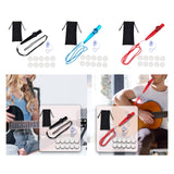 Maxbell Kazoo Flute Portable Party Favors with Membranes for Adults Show Performance Black