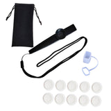 Maxbell Kazoo Flute Portable Party Favors with Membranes for Adults Show Performance Black