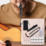 Maxbell Kazoo Flute Portable Party Favors with Membranes for Adults Show Performance Black