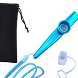 Maxbell Kazoo Flute Portable Party Favors with Membranes for Adults Show Performance Blue