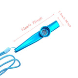 Maxbell Kazoo Flute Portable Party Favors with Membranes for Adults Show Performance Blue