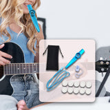 Maxbell Kazoo Flute Portable Party Favors with Membranes for Adults Show Performance Blue