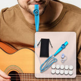 Maxbell Kazoo Flute Portable Party Favors with Membranes for Adults Show Performance Blue