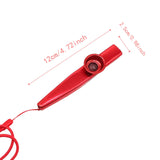 Maxbell Kazoo Flute Portable Party Favors with Membranes for Adults Show Performance Red