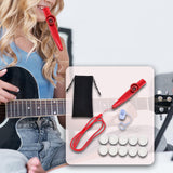 Maxbell Kazoo Flute Portable Party Favors with Membranes for Adults Show Performance Red