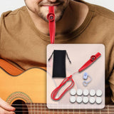 Maxbell Kazoo Flute Portable Party Favors with Membranes for Adults Show Performance Red