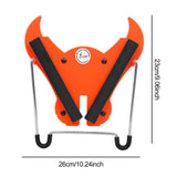 Saxophone Stand with Storage Bag Anti Slip Compact Sturdy Triangle Sax Stand Orange