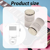 2Pcs Guitar Pickup Selector Toggle Switch Tips Easy Install Switch Knob Caps Silver M4