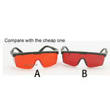 2Pcs Safety Goggles Eye Protection Blue Light Blocking Glasses with SCT- Red