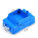 Maxbell 2xBlue Plastic Carriage Car Cart with Pulley Wheels for Physics Force & Motion