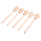 Maxbell 4x5 Pieces Wooden Honey Stirring Sticks Jam Muddler Kitchen Cooking Rods Tool