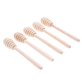Maxbell 2x5 Pieces Wooden Honey Stirring Sticks Jam Muddler Kitchen Cooking Rods Tool
