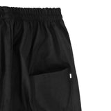 2Pcs Chef Pants Restaurant Elastic Comfy Work Trousers TypeA Black
