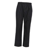 2Pcs Chef Pants Restaurant Elastic Comfy Work Trousers TypeA Black