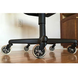 Maxbell 5 Pcs 2.5'' Swivel Caster PU Wheels For Hardwood Floor Universal Replacement