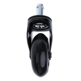 Maxbell 5 Pcs 2.5'' Swivel Caster PU Wheels For Hardwood Floor Universal Replacement