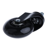 Maxbell 5 Pcs 2.5'' Swivel Caster PU Wheels For Hardwood Floor Universal Replacement
