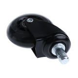 Maxbell 5 Pcs 2.5'' Swivel Caster PU Wheels For Hardwood Floor Universal Replacement