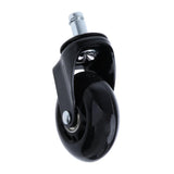 Maxbell 5 Pcs 2.5'' Swivel Caster PU Wheels For Hardwood Floor Universal Replacement