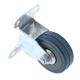 Maxbell 4 Pieces 2'' Directional Plate Caster Wheel Replacement Trolley Machine PVC