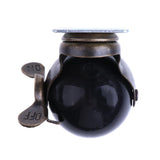 Maxbell 8 Pcs 1.5'' Swivel Ball Caster PP Wheels with Brake Lock Screw-in Universal