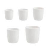 Maxbell Cylindrical Corundum Crucible Alumina Ceramic for Lab Experiment 10ml 20mL