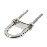 Maxbell 2 Pieces 304 Stainless Steel Boat Bow Stern Eye U-Bolt, Marine Rigging M6*90