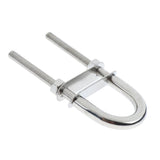 Maxbell 2 Pieces 304 Stainless Steel Boat Bow Stern Eye U-Bolt, Marine Rigging M6*90