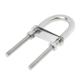Maxbell 2 Pieces 304 Stainless Steel Boat Bow Stern Eye U-Bolt, Marine Rigging M6*90