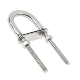 Maxbell 2 Pieces 304 Stainless Steel Boat Bow Stern Eye U-Bolt, Marine Rigging M6*90