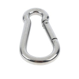 Maxbell 1x Stainless Steel 304 Hook&Hook Turnbuckle M6&5x Pear-shaped Carabiner 7mm