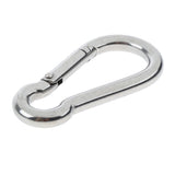 Maxbell 1x Stainless Steel 304 Hook&Hook Turnbuckle M6&5x Pear-shaped Carabiner 7mm