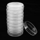 Maxbell 10Sets Petri Dishes Plastic Sterile Cell Tissue Culture Dishes w/ Lids 90mm