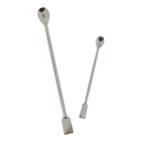Maxbell 3xDouble-end Stainless Steel Dispensing Spoon/Spade Lab  Scrapers 20cm