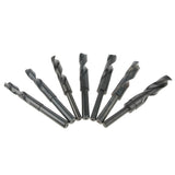 Maxbell 2Pieces High Speed Steel 1/2 Drill Straight Shank Twist Metal Drill Bit