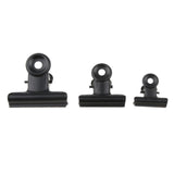 80 Pieces 22mm Metal   Clips Letter Grip Clips Office Supply -Black