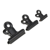 80 Pieces 22mm Metal   Clips Letter Grip Clips Office Supply -Black