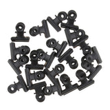80 Pieces 22mm Metal   Clips Letter Grip Clips Office Supply -Black