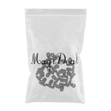 Maxbell 20 Pieces 31mm Metal   Clips Letter Grip Clips Office Supply -Black