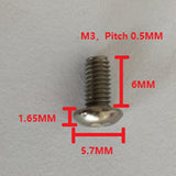 Maxbell 20Pcs GR1 Titanium Alloy Hexagon Button Head Cap Bolts Screws M3x6mm&M3x8mm