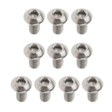 Maxbell 20Pcs GR1 Titanium Alloy Hexagon Button Head Cap Bolts Screws M3x6mm&M3x8mm