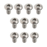 Maxbell 20Pcs GR1 Titanium Alloy Hexagon Button Head Cap Bolts Screws M3x6mm&M3x8mm